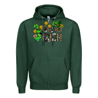 Sports Green Wee bit o' Irish St. Patrick's Zipper Hoodie - CowGirlArtShop