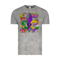 Cloud Rock mardi gras fleur de lis Vintage Tee - LillyAllenDesigns