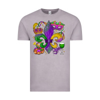 Vintage Zinc mardi gras fleur de lis Vintage Tee - LillyAllenDesigns
