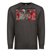 Smoke skeleton all you need is love Premium Sweatshirt - FaDigitalArtStudio