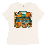 Bone pumpkin farm truck Ladies Tee - Jasminsmagicworld