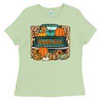 Matcha pumpkin farm truck Ladies Tee - Jasminsmagicworld