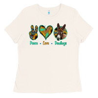Bone Peace Love Donkeys Ladies Tee - Jasminsmagicworld