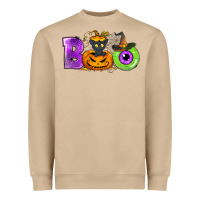 Mushroom Boo Halloween Heavyweight Sweatshirt - NancyCooperArtShop