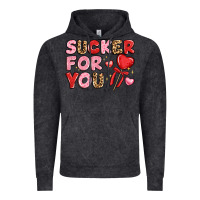 Vintage Arctic lovethemed typography with heart lollipop Vintage Hoodie - LillyAllenDesigns