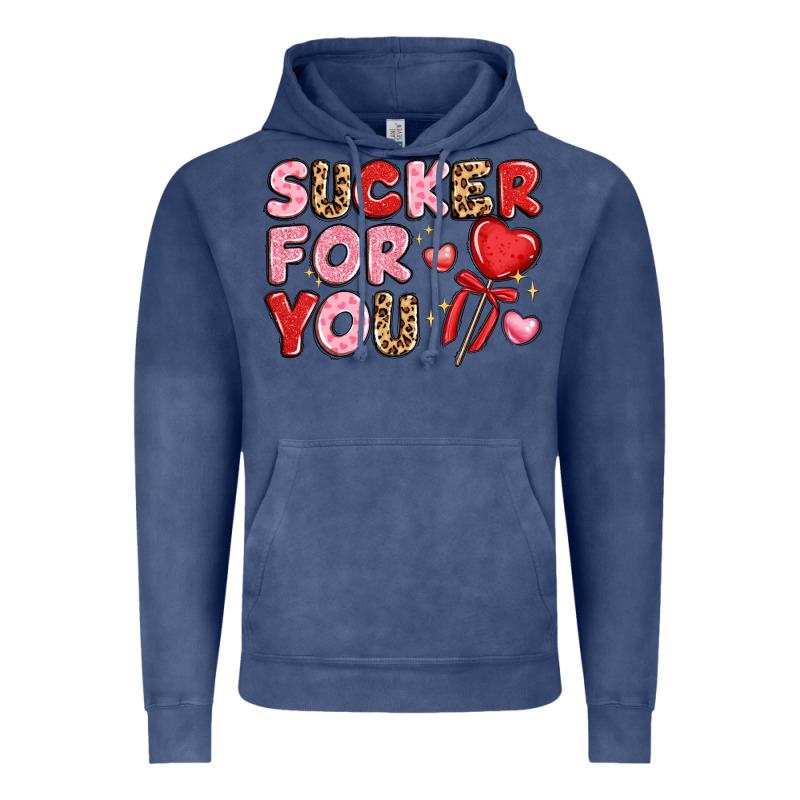 Lovethemed Typography With Heart Lollipop Vintage Hoodie by LillyAllenDesigns | Teevron