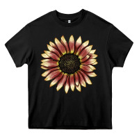 Black strawberry blonde sunflower Heavy Core Tee - LillyAllenDesigns