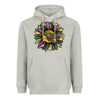 Moon Dust Mardi Gras Sunflower With Crawfish Heavyweight Hoodie - BundleAndBundleShop