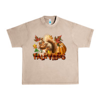 French Oak Fall Vibes Squirrel Urban Heavy Tee - LillyAllenDesigns