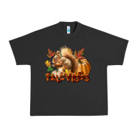 Pigment Black Fall Vibes Squirrel Urban Heavy Tee - LillyAllenDesigns