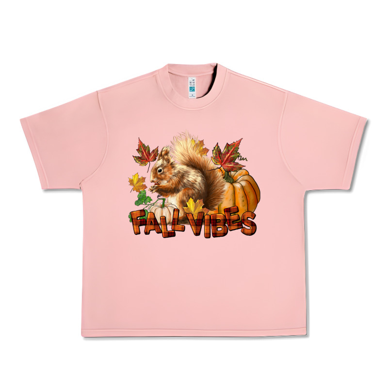 Fall Vibes Squirrel Urban Heavy Tee by LillyAllenDesigns | Teevron