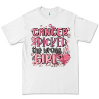 White cancer picked the wrong girl malia Premium Tee - MaliasSmallBusiness
