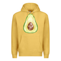 Antique Gold half avocado fa element Premium Hoodie - FaDigitalArtStudio