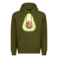 Army Green half avocado fa element Premium Hoodie - FaDigitalArtStudio