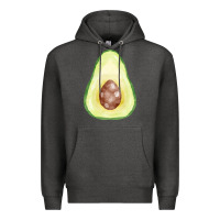 Charcoal Heather half avocado fa element Premium Hoodie - FaDigitalArtStudio