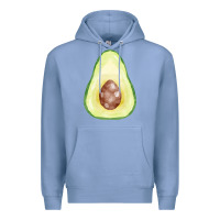 Colony Blue half avocado fa element Premium Hoodie - FaDigitalArtStudio