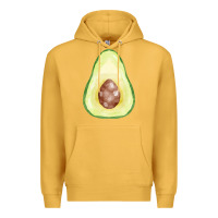 Mustard half avocado fa element Premium Hoodie - FaDigitalArtStudio