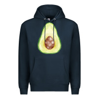 Navy half avocado fa element Premium Hoodie - FaDigitalArtStudio