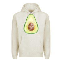 Oatmeal Heather half avocado fa element Premium Hoodie - FaDigitalArtStudio