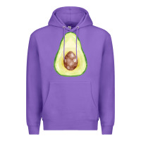 Purple half avocado fa element Premium Hoodie - FaDigitalArtStudio