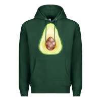 Sports Green half avocado fa element Premium Hoodie - FaDigitalArtStudio