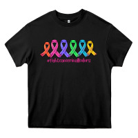Black fight cancer in all colors Heavy Core Tee - AdoDesignShop