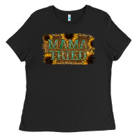 Black Sunflower Leopard Mama Tried Ladies Tee - Jasminsmagicworld