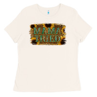 Bone Sunflower Leopard Mama Tried Ladies Tee - Jasminsmagicworld