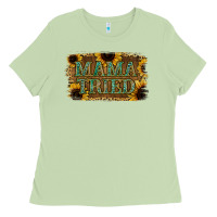 Matcha Sunflower Leopard Mama Tried Ladies Tee - Jasminsmagicworld