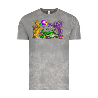 Cloud Rock mardi gras pelican alligator and crawfish Vintage Tee - LillyAllenDesigns