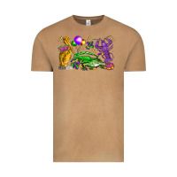 Vintage Camel mardi gras pelican alligator and crawfish Vintage Tee - LillyAllenDesigns