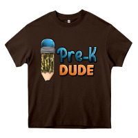 Chocolate Brown pre k dude Heavy Core Tee - Jasminsmagicworld