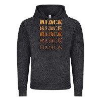 Vintage Black typography variations in animal and glitter textur Vintage Hoodie - LillyAllenDesigns