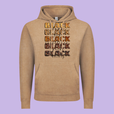 Typography Variations In Animal And Glitter Textur Vintage Hoodie Designed By Lillyallendesigns