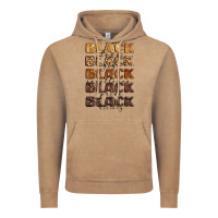 Vintage Coffee typography variations in animal and glitter textur Vintage Hoodie - LillyAllenDesigns