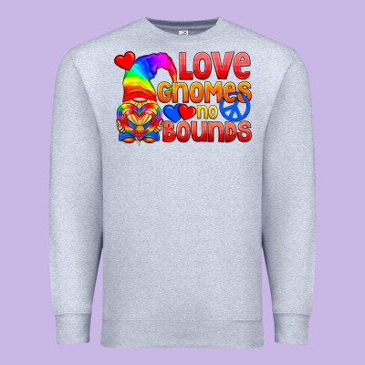 Love Gnomes No Bounds Premium Sweatshirt Designed By Bundleandbundleshop