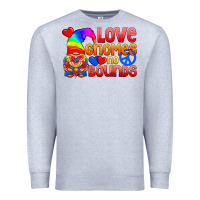 Heather Grey Love Gnomes No Bounds Premium Sweatshirt - BundleAndBundleShop