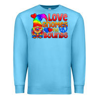 Ocean Blue Love Gnomes No Bounds Premium Sweatshirt - BundleAndBundleShop
