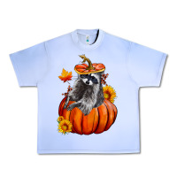Grape Ice Fall Pumpkin Raccoon Urban Heavy Tee - LillyAllenDesigns