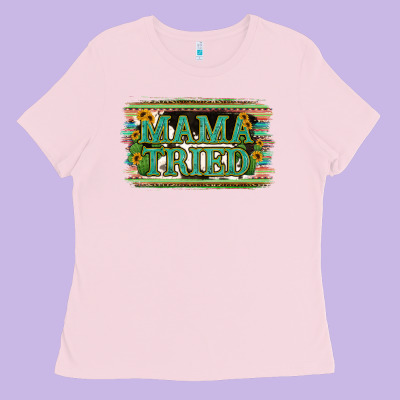 Cowhide Serappe Sunflower Mama Tried Ladies Tee Designed By Jasminsmagicworld