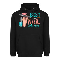 Black best nail tech ever bbs Heavyweight Hoodie - BundleAndBundleShop