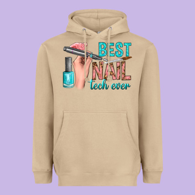 Best Nail Tech Ever Bbs Heavyweight Hoodie Designed By Bundleandbundleshop