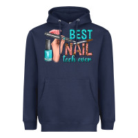 Navy best nail tech ever bbs Heavyweight Hoodie - BundleAndBundleShop