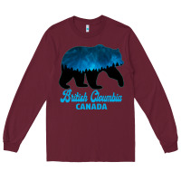 Burgundy British Cloumbia Canada Long Sleeve Tee - Bettercallsaul