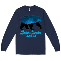 Navy British Cloumbia Canada Long Sleeve Tee - Bettercallsaul