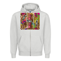 Dove Grey Colorful leopard lightning bolt tumbler mother's Zipper Hoodie - HowdyJamesFarm
