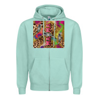 Seafoam Colorful leopard lightning bolt tumbler mother's Zipper Hoodie - HowdyJamesFarm
