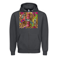 Smoke Colorful leopard lightning bolt tumbler mother's Zipper Hoodie - HowdyJamesFarm