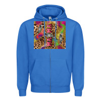 True Royal Colorful leopard lightning bolt tumbler mother's Zipper Hoodie - HowdyJamesFarm