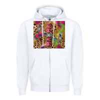 White Colorful leopard lightning bolt tumbler mother's Zipper Hoodie - HowdyJamesFarm